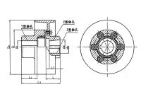 MLL-I型帶制動輪型梅花形彈性聯軸器系列